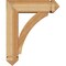 Ekena Millwork Thorton Arts and Crafts Rough Sawn Bracket w/ Offset Brace, Western Red Cedar, 6"W x 18"D x 22"H BKT0604X18X22THR03RWR - alternate 3